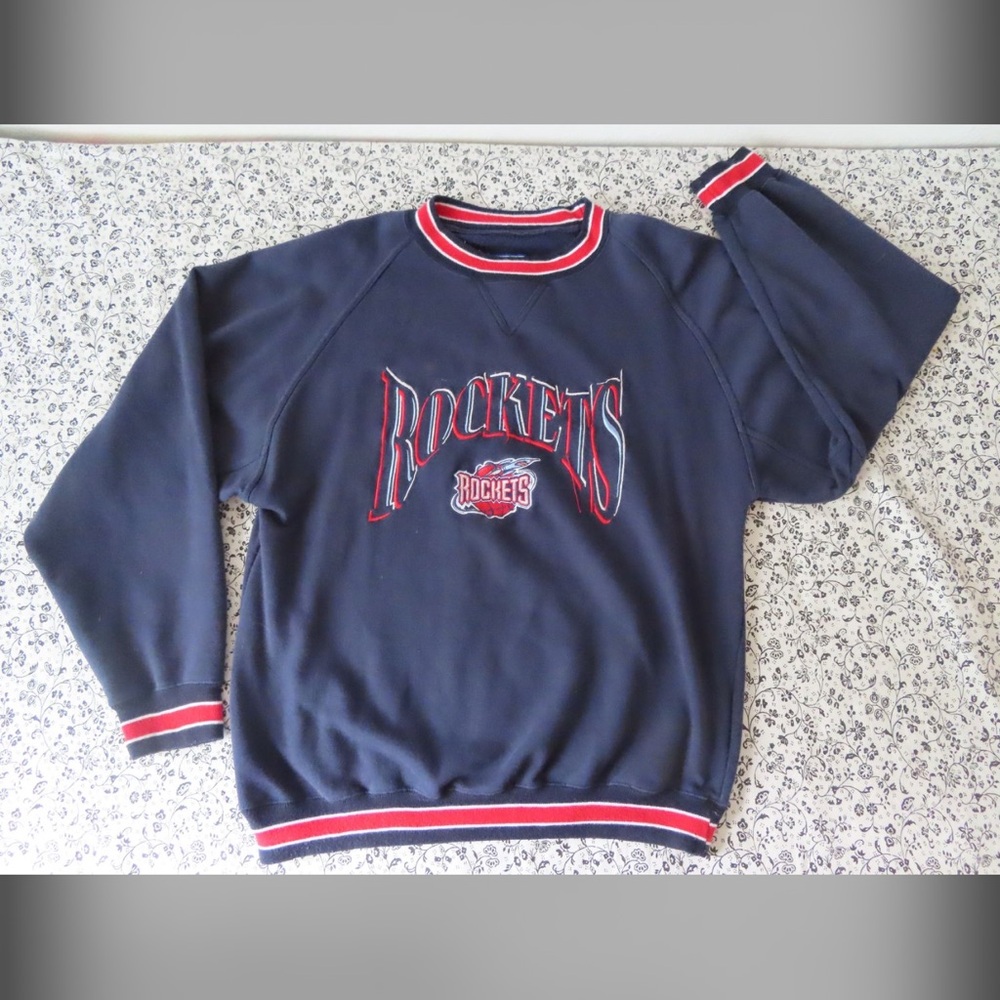 LOGO 7 Navy Blue Rockets Crewneck Sweater